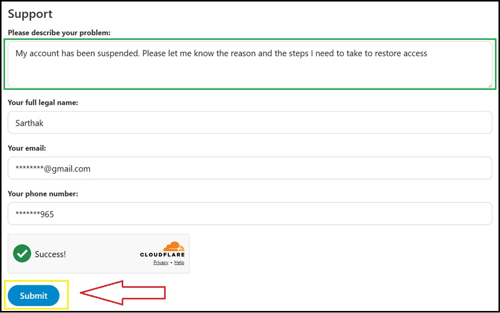 Enter Your Details